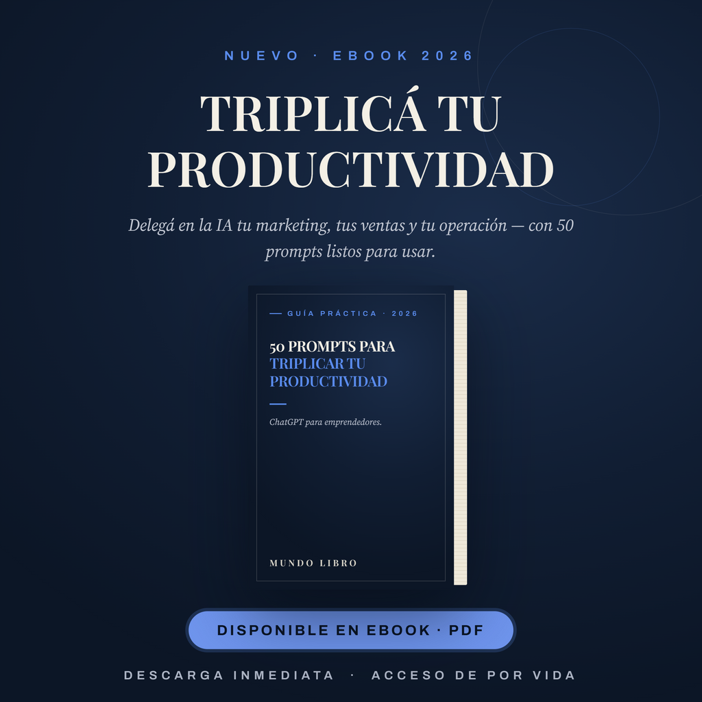 50 Prompts para Triplicar tu Productividad, ChatGPT para Emprendedores